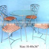 Table & chair set, iron table & chair, outdoor furniture