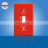 Safety Red Emergency Gas ON/OFF Switch Plate Cover