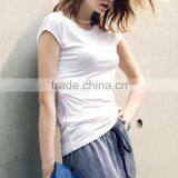 Solid Dri Fit Color Women Blank Short Sleeve Cotton t Shirt Quality Choice thumbnail-3