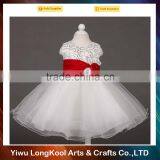High Quality Baby Girl Party Tutu Dress Formal Wedding Dress With Flower thumbnail-4