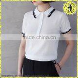 Cultivating wild cotton POLO shirt girls lapel short-sleeved t-shirt