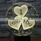 162-3d Acrylic Lamp Sculpture Words Of I Love You Romantic Bedroom Night Light Amazing Loved Gift Loving Words 3d Art Lamp thumbnail-4