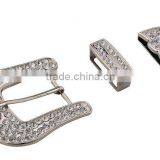 Solid Brass Wholesale Belt Buckle With Clip Silver Color