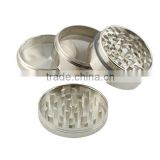 wholesale 4 parts magnetic metal teeth herb grinder 2.5" aluminum herb grinder magnetic+ aluminum herb grinder