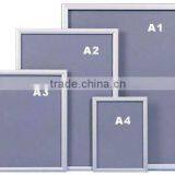 FLY Factory Price A1,A2,A3,A4 Snap Poster Frame,metal Picture Frame, A-FRAME Silver Snap Frame thumbnail-1