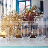French Country Home Decorative Glass Candle Container for Christams Table Centerpiece thumbnail-6