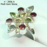 925 Sterling Silver Faceted Stone Jewelry thumbnail-1