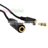 150cm 1.5m 3.5mm Jack Male to Female Aux Cable Cord Stereo Audio for PC IPod MP3 thumbnail-4