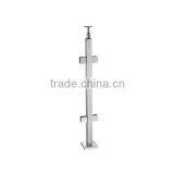 Fence Tube, 42,4x2,0mm, H:958mm, M8 One-sided, for Glass Clamp, Stair, AISI 304 Satin thumbnail-3