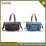 China Cheap Luggagetravel Gym Mens Manufacturers Wholesale Canvas Leather Duffle Bag thumbnail-5