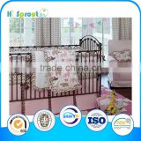 New Design 100% Cotton Embroidery Baby Crib Bedding Set Wholesale