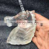 Natural Quartz Clear Crystal Carving Unicorn for Decoration thumbnail-2