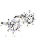 Wholesale Novelty Jewelry Brass Seaman Rudder Helm Cufflinks thumbnail-3