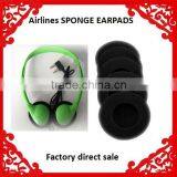 Whole Sale Black Foam Earphone Cover Headset Sponge Ear Pad Airline Earpad thumbnail-1