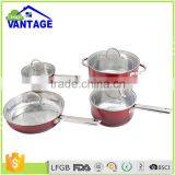 7pcs Stainless Steel Cookware Set With Copper Plating Handle thumbnail-4