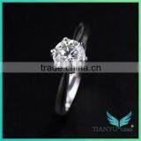 Moissanite Girdlestone Customized 14k Gold 1 Carat 9 Hearts & Flower Forever One Forever Brilliant Moissanite Rings thumbnail-1