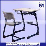 High Quality Melamine Comfortable Standard Middle School Single Desk and Chair Set MG-0235 thumbnail-1