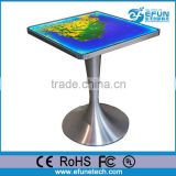 rechargeable battery led high top table,color liquid high top restaurant tables