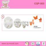 3pcs Butterfly Design Plastic Fondant Plunger Cutter Cake Decorating Tools
