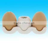 Salt and Pepper Shakers Ceramic Easter Egg 3 Piece Set thumbnail-1