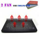 Electric Cooling Pad With 4 / 2 FAN 1 USB Ports Cooling Pad Blue Cooling Pad Portable Smart thumbnail-1