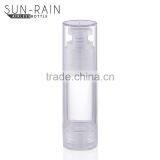 Professional Spring Outside Empty Silver Cosmetic Plastic Airless Bottle 50ml thumbnail-3