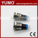 LA16JSF-11E Blue Push Button Monetary With Lamp Stainless Steel 6V DC thumbnail-1