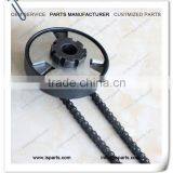 17T 3/4" Bore #219 go Kart Clutch and #219 Chain thumbnail-2