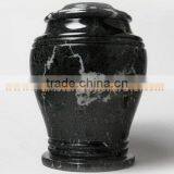 NATURAL STONE BLACK ZEBRA MARBLE URNS thumbnail-4