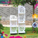 Eco-friendly Wood Plastic Carved Bookshelf thumbnail-2
