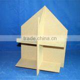 Unique design office use unfinished desktop wood rack display shelf