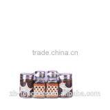 4pcs Round Glass Spice Jar With Straw thumbnail-1