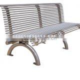 Outdoor Stainless Steel City Street Waiting Bench thumbnail-3