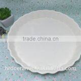 Stocked High Quality Round Beautiful Porcelain Plate Ceramic Soup Dish thumbnail-4