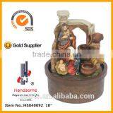 12 Inch New Design Holy Family Resin Small Decorative Indoor Water Fountain thumbnail-2