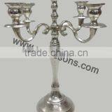 Wedding Candelabra/Antique Aluminium Candelabra With Silver Finish thumbnail-1