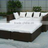 Double Rattan Sofa Bed Outdoor Rattan Furniture thumbnail-5