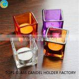 Sprayed Squre Glass Decor Wedding Table Decorations thumbnail-2