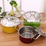 Colorful Cooking Pot Stainless Steel, Cookware Set, Kitchen Ware thumbnail-1