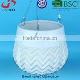 BSCI Audit Factory New Design Large Ceramic Hanging Container, Hanging Flower Pots thumbnail-2