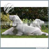 Modern Design Hand Carved Stone Dog Carving thumbnail-1