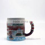 Wholesale Custom High Quality BUDADEST HUNGARY Souvenir Ceramic Cup for Sale thumbnail-2
