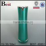 Unique Design Empty Acrylic Cream Lotion Bottle Green 15ml 30ml 50ml Double Wall Plastic Lotion Bottle Packaging thumbnail-3