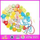 2016 Best Sale Kids Wooden Threading Toy W11E037 thumbnail-1