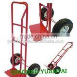 Heavy Duty Steel Hand Pallet Truck With Two Wheel in Red Blue Balck Color HT1805 thumbnail-3