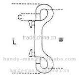 Small Stainless Steel 316 Double End Carabine Dog Pet Carabiner Hook thumbnail-2