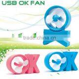 Customized Design Mini USB OK Shape Fan thumbnail-6