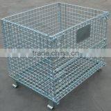 Galvanized Plating Folding Wire Mesh Cages for Goods Storage in Warehouse thumbnail-1