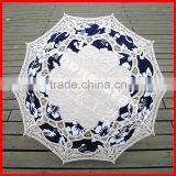 Anji Umbrella Factory 100% Cotton Handmade Wooden Stick Lace Parasol thumbnail-5