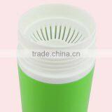 380ml BAP Free Hight Quality Plastic Double Wall Water Bottle With Flat Lid thumbnail-5